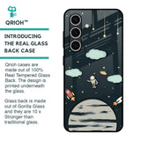 Astronaut Dream Glass Case For Samsung Galaxy S24 FE 5G