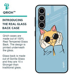 Adorable Cute Kitty Glass Case For Samsung Galaxy S24 FE 5G