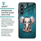 Adorable Baby Elephant Glass Case For Samsung Galaxy S24 FE 5G