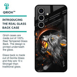 Aggressive Lion Glass Case for Samsung Galaxy S24 FE 5G