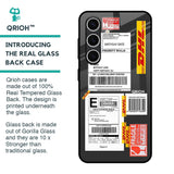 Cool Barcode Label Glass Case For Samsung Galaxy S24 FE 5G