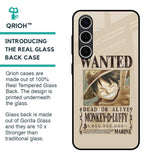 Luffy Wanted Glass Case for Samsung Galaxy S24 FE 5G