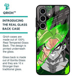 Anime Green Splash Glass Case for Samsung Galaxy S24 FE 5G