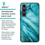 Ocean Marble Glass Case for Samsung Galaxy S24 FE 5G