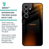 Orange Black Fusion Glass Case for Samsung Galaxy S24 FE 5G