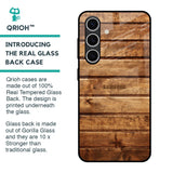 Wooden Planks Glass Case for Samsung Galaxy S24 FE 5G