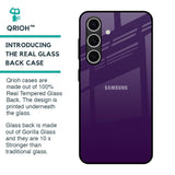 Dark Purple Glass Case for Samsung Galaxy S24 FE 5G