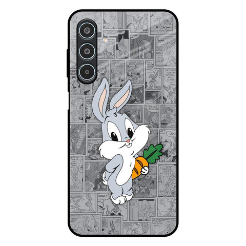 Cute Baby Bunny Samsung Galaxy M35 5G Glass Back Cover Online