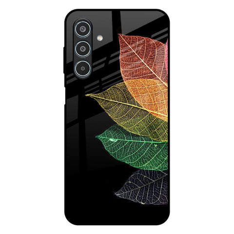 Colorful Leaves Samsung Galaxy M35 5G Glass Back Cover Online