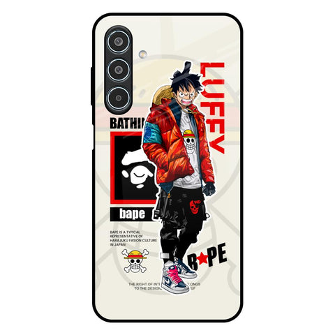 Bape Luffy Samsung Galaxy M35 5G Glass Back Cover Online