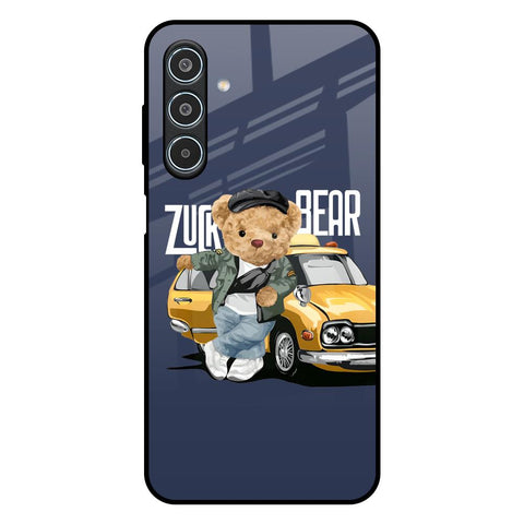 Adventurous Bear Samsung Galaxy M35 5G Glass Back Cover Online