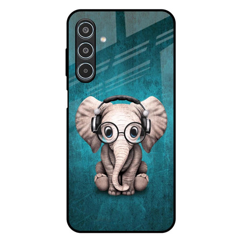 Adorable Baby Elephant Samsung Galaxy M35 5G Glass Back Cover Online