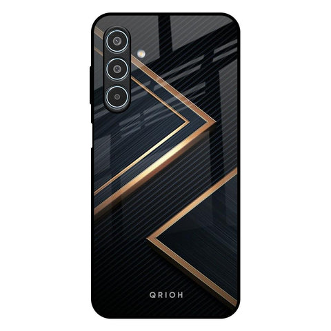 Sleek Golden & Navy Samsung Galaxy M35 5G Glass Back Cover Online