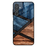 Wooden Tiles Samsung Galaxy M35 5G Glass Back Cover Online