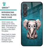 Adorable Baby Elephant Glass Case For Samsung Galaxy M35 5G