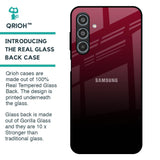 Wine Red Glass Case For Samsung Galaxy M35 5G