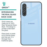 Pastel Sky Blue Glass Case for Samsung Galaxy M35 5G