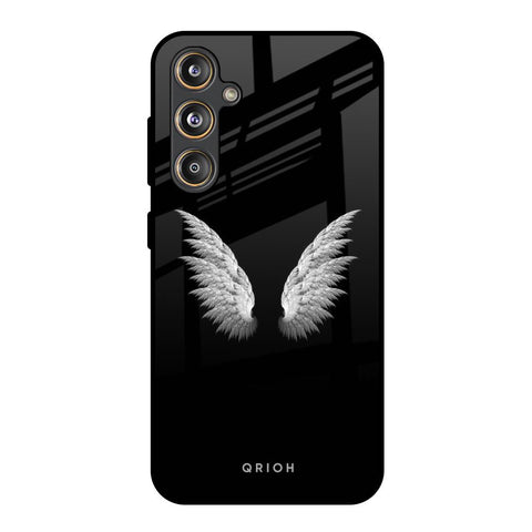 White Angel Wings Samsung Galaxy F55 5G Glass Back Cover Online