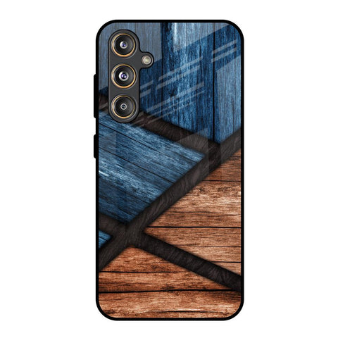 Wooden Tiles Samsung Galaxy F55 5G Glass Back Cover Online