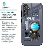 Space Travel Glass Case for Samsung Galaxy F55 5G