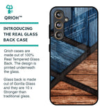 Wooden Tiles Glass Case for Samsung Galaxy F55 5G