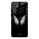 White Angel Wings Samsung Galaxy M55 5G Glass Back Cover Online