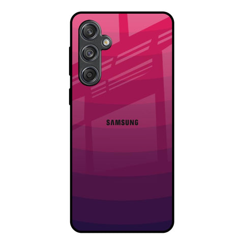 Wavy Pink Pattern Samsung Galaxy M55 5G Glass Back Cover Online