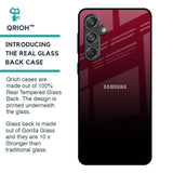 Wine Red Glass Case For Samsung Galaxy M55 5G