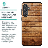 Wooden Planks Glass Case for Samsung Galaxy M55 5G