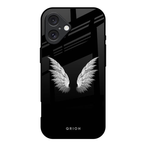 White Angel Wings iPhone 16 Glass Back Cover Online