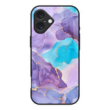 Alcohol ink Marble iPhone 16 Glass Back Cover Online