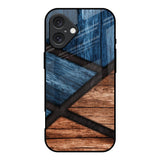 Wooden Tiles iPhone 16 Glass Back Cover Online