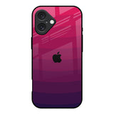 Wavy Pink Pattern iPhone 16 Glass Back Cover Online