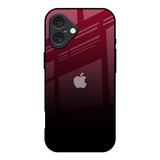 Wine Red iPhone 16 Glass Back Cover Online