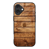 Wooden Planks iPhone 16 Glass Back Cover Online