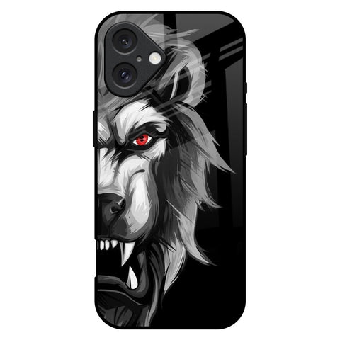 Wild Lion iPhone 16 Plus Glass Back Cover Online