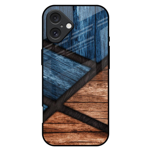 Wooden Tiles iPhone 16 Plus Glass Back Cover Online