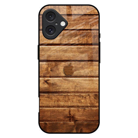 Wooden Planks iPhone 16 Plus Glass Back Cover Online