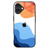 Wavy Color Pattern iPhone 16 Plus Glass Back Cover Online