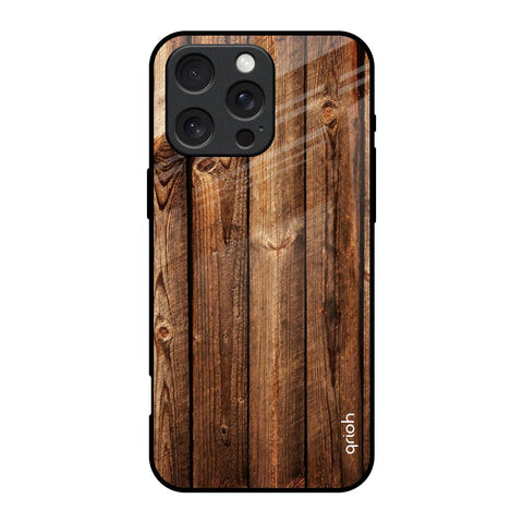 Timber Printed iPhone 16 Pro Glass Back Cover Online