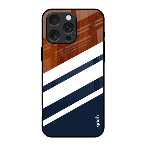 Bold Stripes iPhone 16 Pro Glass Back Cover Online