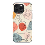 Abstract Faces iPhone 16 Pro Glass Back Cover Online