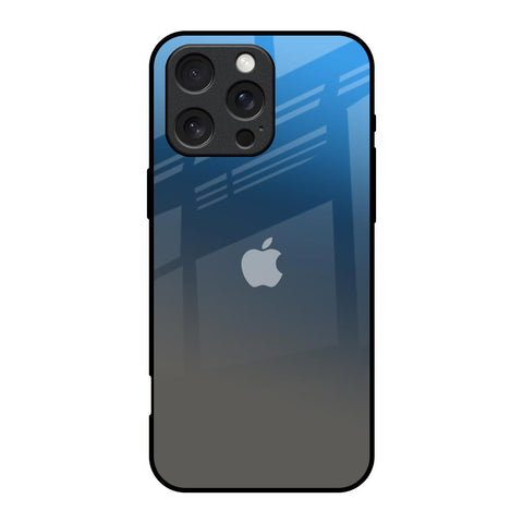 Blue Grey Ombre iPhone 16 Pro Glass Back Cover Online