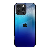 Blue Rhombus Pattern iPhone 16 Pro Glass Back Cover Online