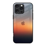 Aesthetic Orange iPhone 16 Pro Glass Back Cover Online