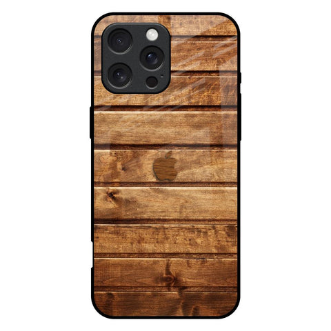 Wooden Planks iPhone 16 Pro Max Glass Back Cover Online