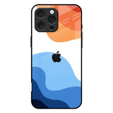 Wavy Color Pattern iPhone 16 Pro Max Glass Back Cover Online