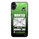 Zoro Wanted Nothing CMF Phone 1 Glass Back Cover Online