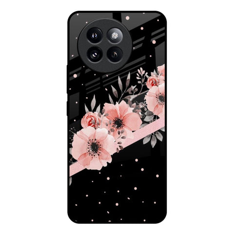 Floral Black Band Mi 14 CIVI Glass Back Cover Online