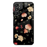 Black Spring Floral Samsung Galaxy A16 5G Glass Back Cover Online